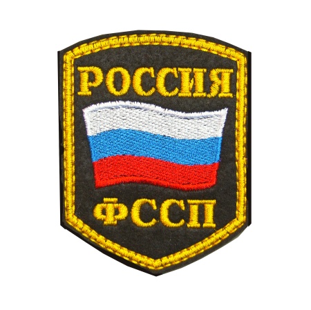 10-36 шевр.выш.Россия ФССП (5-уг с флаг)  