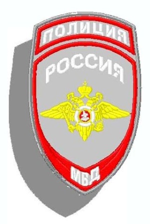 04-30 шевр.выш. Полиция (орел) Общий св. серая ткань на липучке